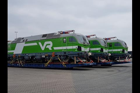 Trans-Trading is handling Siemens Vectron locomotives which are being shipped to Finnish operator VR through the German port of Lübeck.